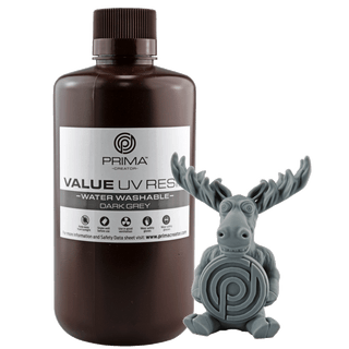 PrimaCreator PrimaCreator Value Water Washable UV Resin - Dark Grey – Produktansicht