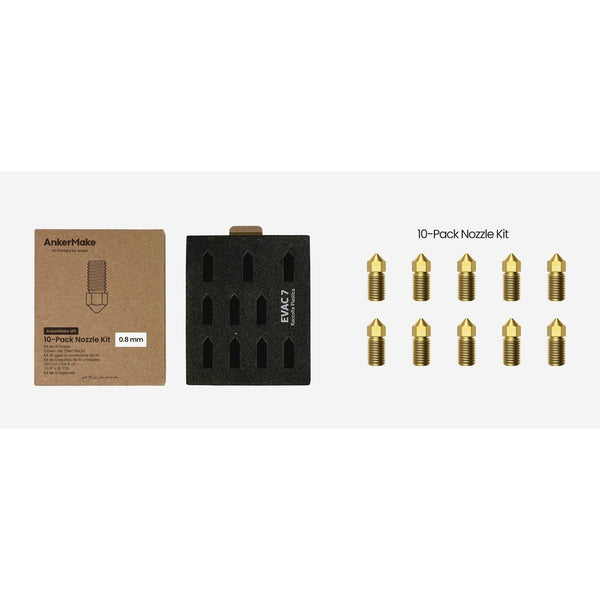 AnkerMake M5 Ugello in ottone 0,8mm - 10 pezzi