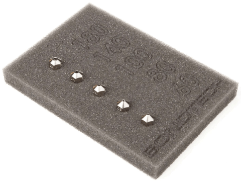 Confezione da 5 ugelli Bondtech CHT in ottone rivestito
