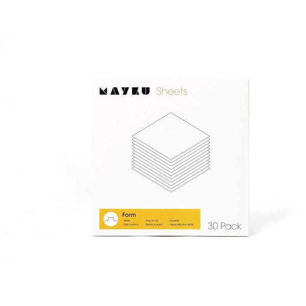 Mayku FormBox fogli per stampi – confezione da 30 (0,5 mm bianco)