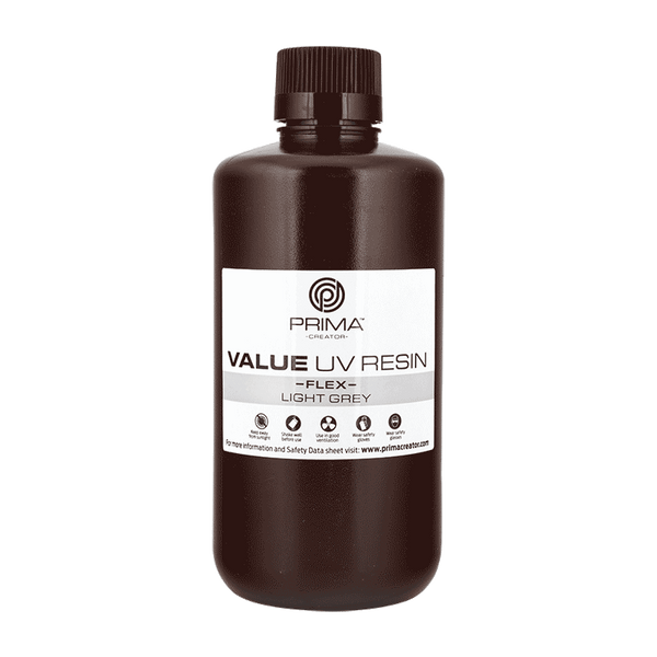 PrimaCreator Value Flex UV Resina - 1 kg - Grigio chiaro
