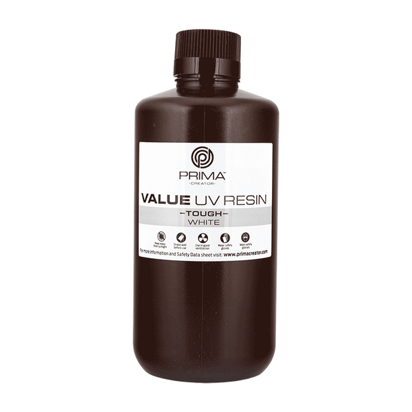 PrimaCreator Resina UV Dura Value (Simile ABS) - 1000 ml - Bianco