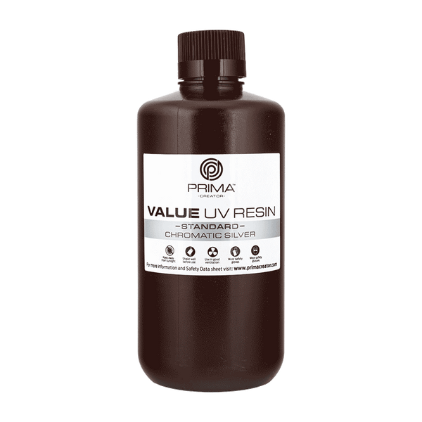 PrimaCreator Value UV/DLP Resina - 1 kg - Argento Cromatico