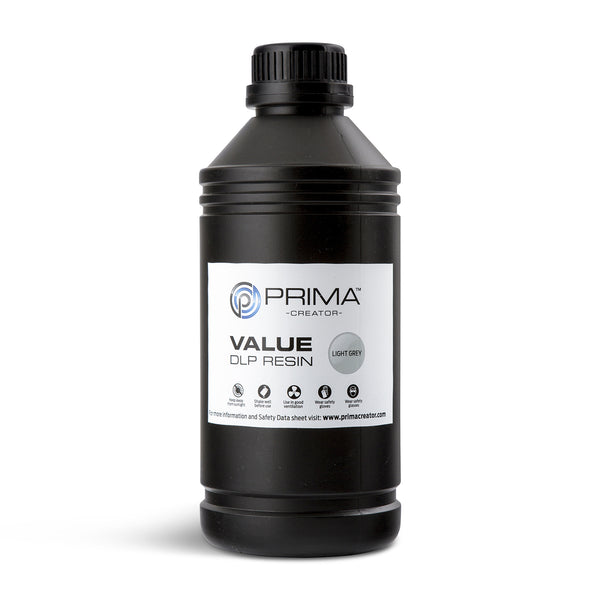 Resina UV/DLP PrimaCreator Value – 1000 ml Grigio Chiaro