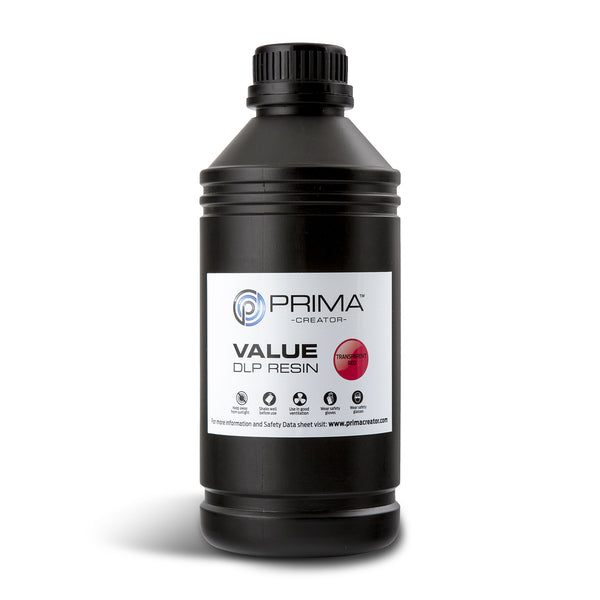 PrimaCreator Value UV/DLP Resina - 1 kg - Rosso Trasparente