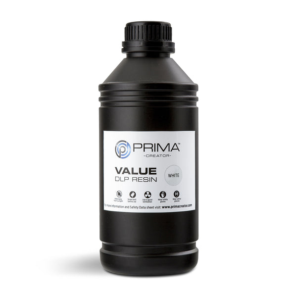 Resina UV/DLP PrimaCreator Value – 1000 ml Bianco