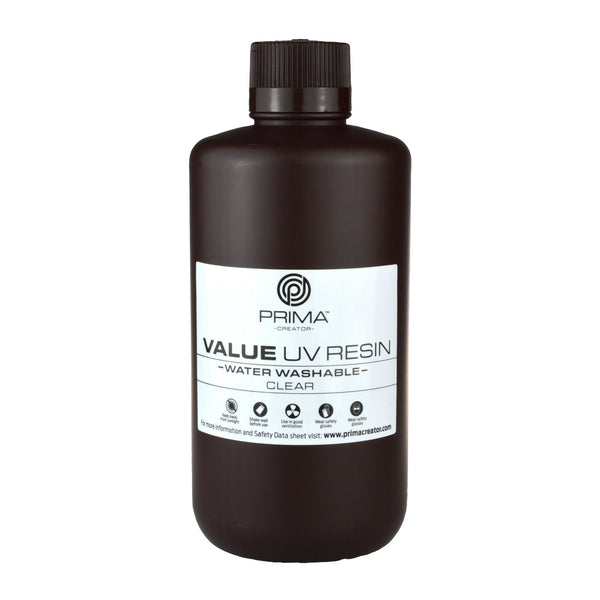 PrimaCreator Resina UV Lavabile con Acqua Value - 1000 ml - Trasparente