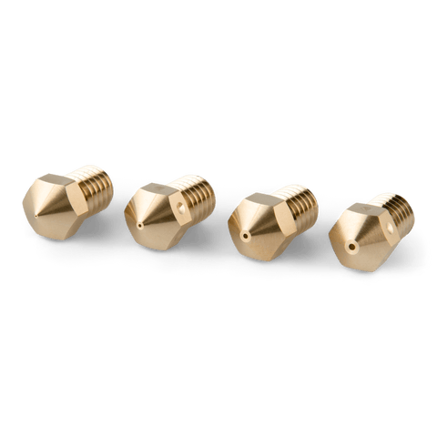 Set ugelli in ottone PrimaCreator RepRap M6 3mm (0,2/0,4/0,6/0,8 mm) – 4 pezzi