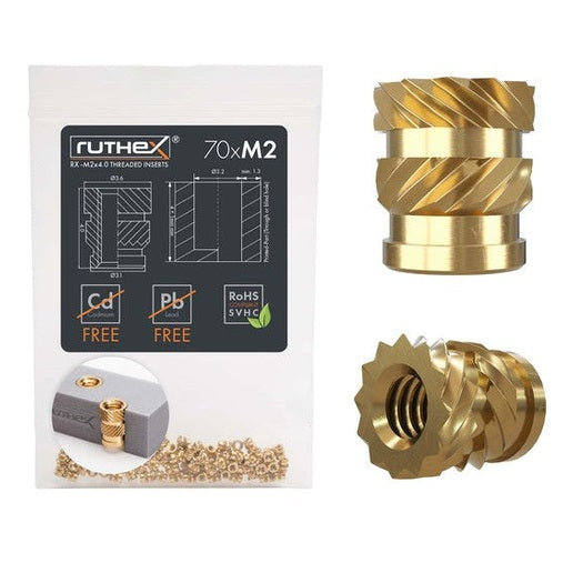 Inserti filettati Ruthex Ruthex M2 – Rx-M2x4 - 70 pz