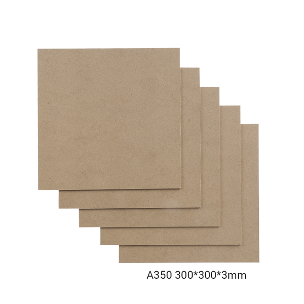 Snapmaker pannelli MDF A350 – 300×300×3 mm, confezione da 5 per laser e CNC