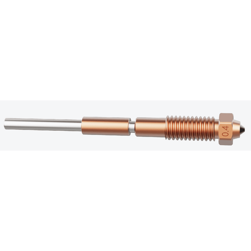 Ugello in acciaio temprato integrato Mingda 0,4 mm (HighCoat) – Ricambio per diversi modelli Mingda